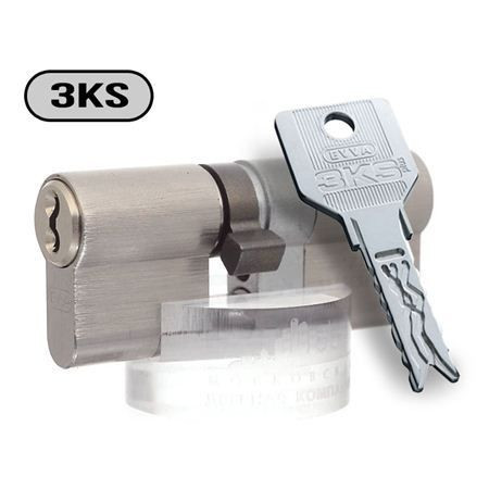 Цилиндр Evva 3KS 97 мм 36x61 ключ-ключ (никель)