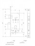 Замок врезной Apecs 1223/60-CR