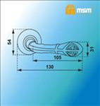 Ручки раздельные MSM R429 PB/SB (Полированная латунь/Матовая латунь) на круглом основании