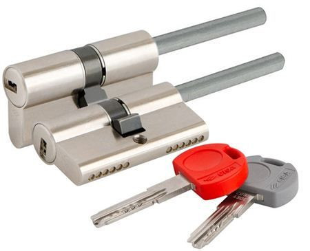 Механизм цилиндровый Cisa Asix Pro 65 мм (35*30Ш) кл/шток (никель)