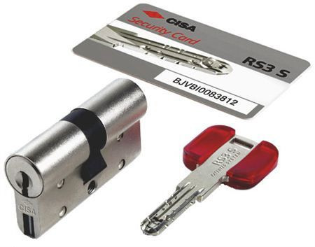 Механизм цилиндровый Cisa RS3 S 80 мм (35*45) кл/кл (никель)