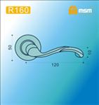 Ручки раздельные MSM R160 SN  (Матовый никель) на круглом основании