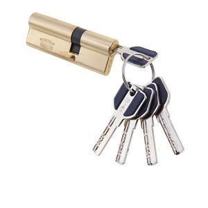 Цилиндровый механизм Msm C95 PB 55*40 (латунь) перфо