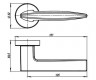 Ручки раздельные Armadillo Squid URB9 MWSC-33 (итальянский тисненый)