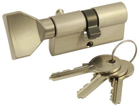 Механизм цилиндровый Vantage VC70-5 SN (35*35) мат.никель, кл/верт, англ.ключ