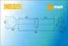Цилиндровый механизм Msm CW90 AB 45*45 кл-верт (бронза) перфо