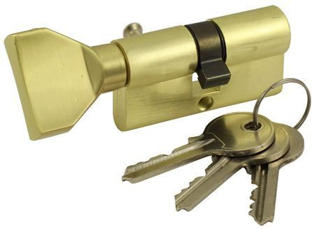 Механизм цилиндровый Vantage VC80-5 SB (40*40) мат.латунь, кл/верт, англ.ключ