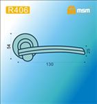 Ручки раздельные MSM R406 SN/CP (Матовый никель/Хром) на круглом основании